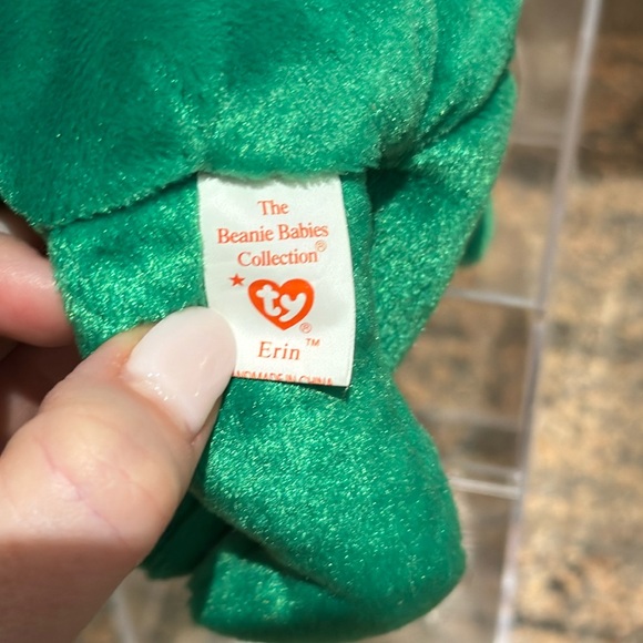 Ty Beanie Babies Erin 1997 with Teanie Baby - Picture 6 of 11